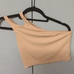 Size small double strap one shoulder top